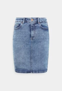 Pieces Pclili Skirt - Mini Skirt - Light Blue Denim