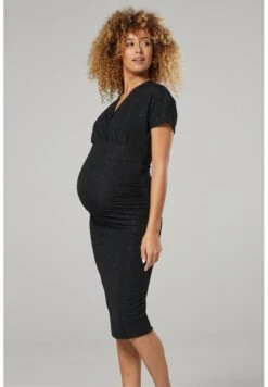 Happy Mama With Breastfeeeding Access - Cocktail Dress / Party Dress - Black -Pieces Shop 041f6982186340849e5aca002b2b27ca