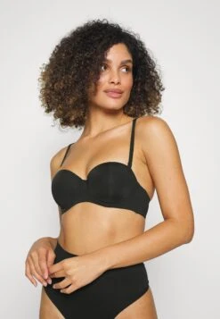ESPRIT Shiny Strapless Padded Bra - Multiway / Strapless Bra - Black