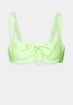 Amalfi Eyelet Balconette - Bikini Top - Lime -Pieces Shop 05c3d91581604801b30b42eff908c507
