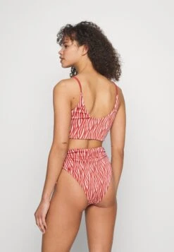 Eco Antonia High Waist Tie Side Pant - Bikini Bottoms - Red/Pink -Pieces Shop 0681bc6a44a744b8a9fcca86aac9dc88