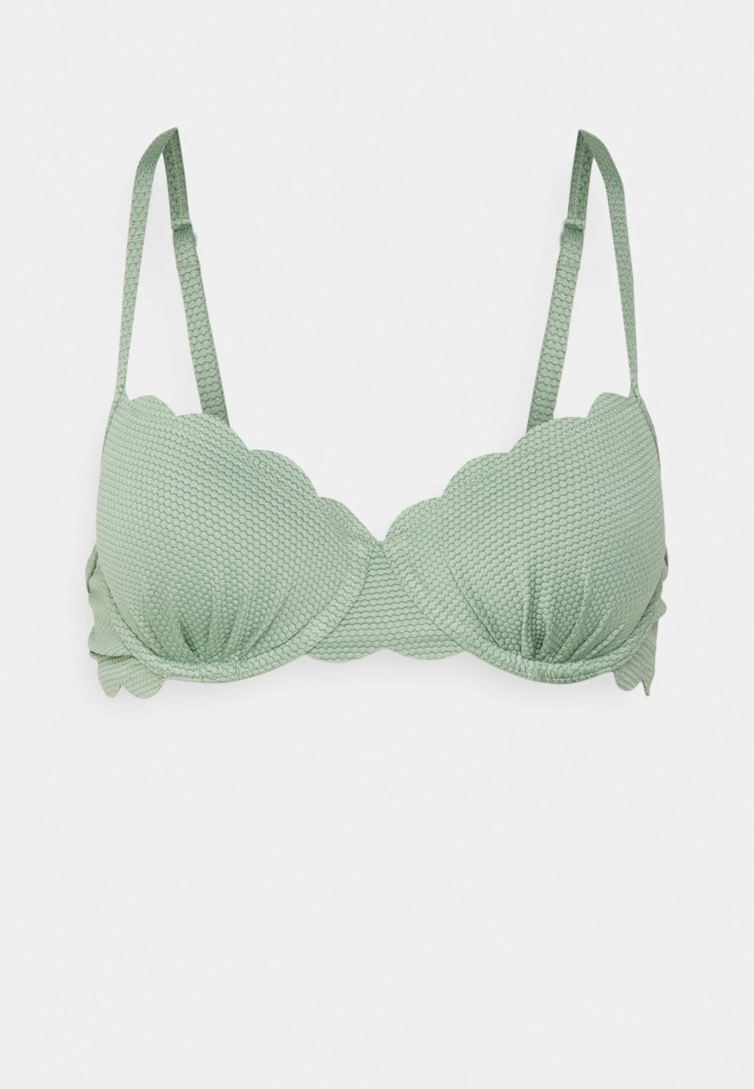 Hunkemöller Scallop - Bikini Top - Green 6 Hunkemöller Scallop - Bikini Top - Green - Image 4