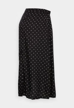 Mamalicious Sinem Dot Midi Skirt - A-Line Skirt - Black