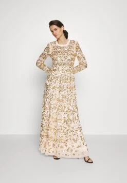 Needle & Thread Alicia Scallop Gown - Occasion Wear - Petal Pink/Gold-Coloured -Pieces Shop 10129d8b08bd4958ac424c59040d050a