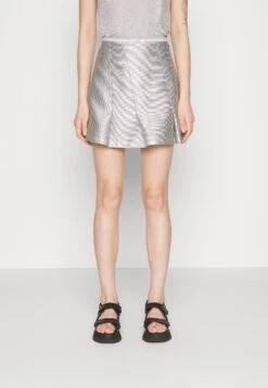 KOCHÉ Skirt - A-Line Skirt - Silver -Pieces Shop 101dc09ead7f41d8ba695abcd02d4a39