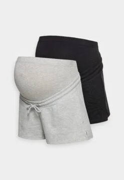 2 Pack - Shorts - Black/Mottled Light Grey