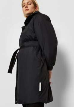 Marc O'Polo Coat Padded Oversized Belted Stand-Up Collar- Winter Coat - Black -Pieces Shop 14c6f0963d73465dbdc4e2f774330f68