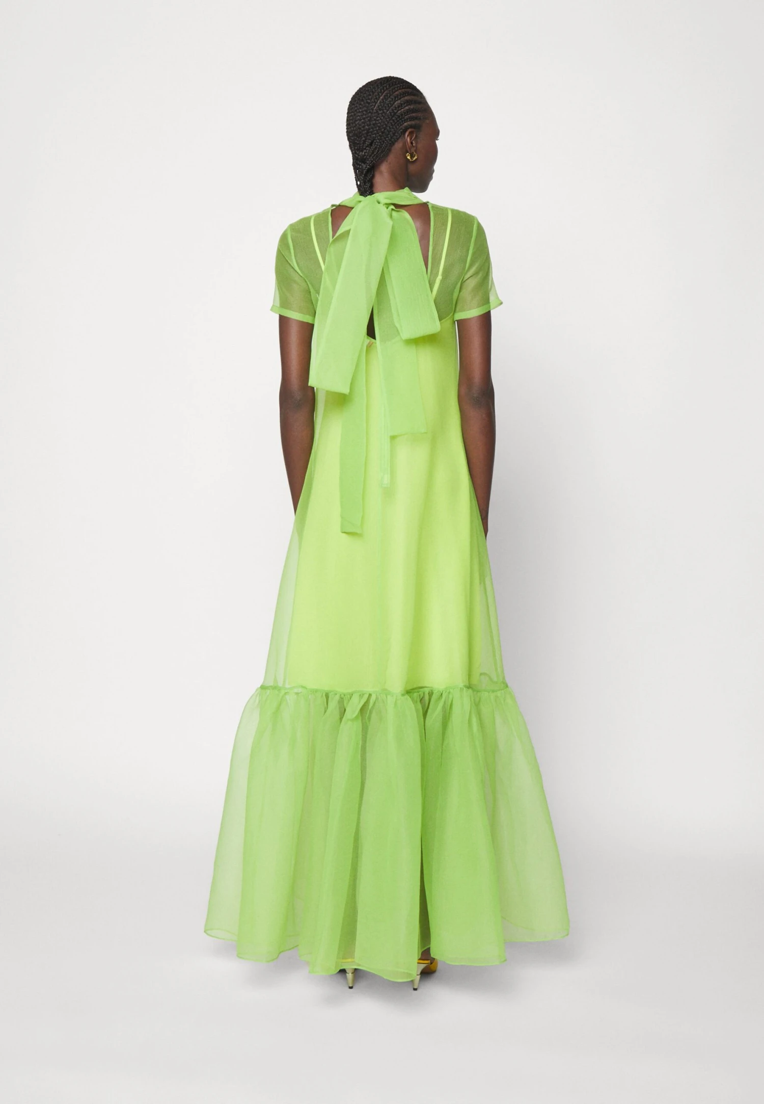 Staud Calluna Dress - Occasion Wear - Kiwi 7 Staud Calluna Dress - Occasion Wear - Kiwi - Image 5