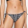 String Side Tie-Print - Bikini Bottoms - Warped Monogram Black -Pieces Shop 1c21294991a14d10b3cea7e57f543df6
