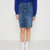 ONLY Onlnorma Pencil Skirt - Denim Skirt - Light Blue Denim
