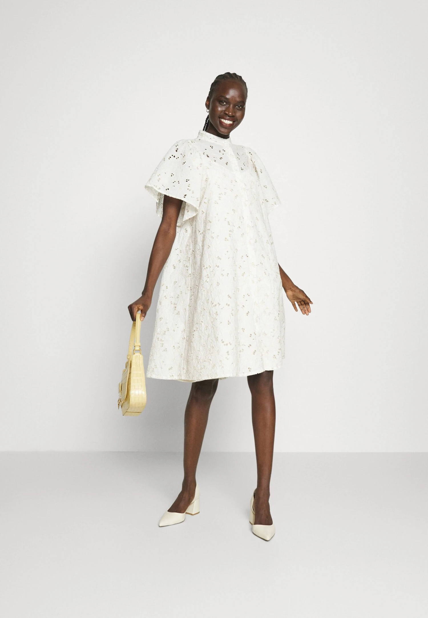 Bruuns Bazaar Tithonia Philly Dress - Shirt Dress - Snow White 4 Bruuns Bazaar Tithonia Philly Dress - Shirt Dress - Snow White - Image 2