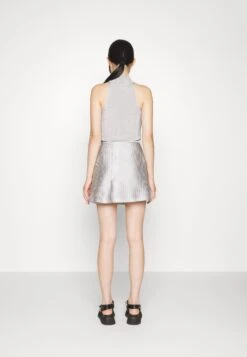 KOCHÉ Skirt - A-Line Skirt - Silver -Pieces Shop 23244fd403434ab1bdec92c2d30aa91c