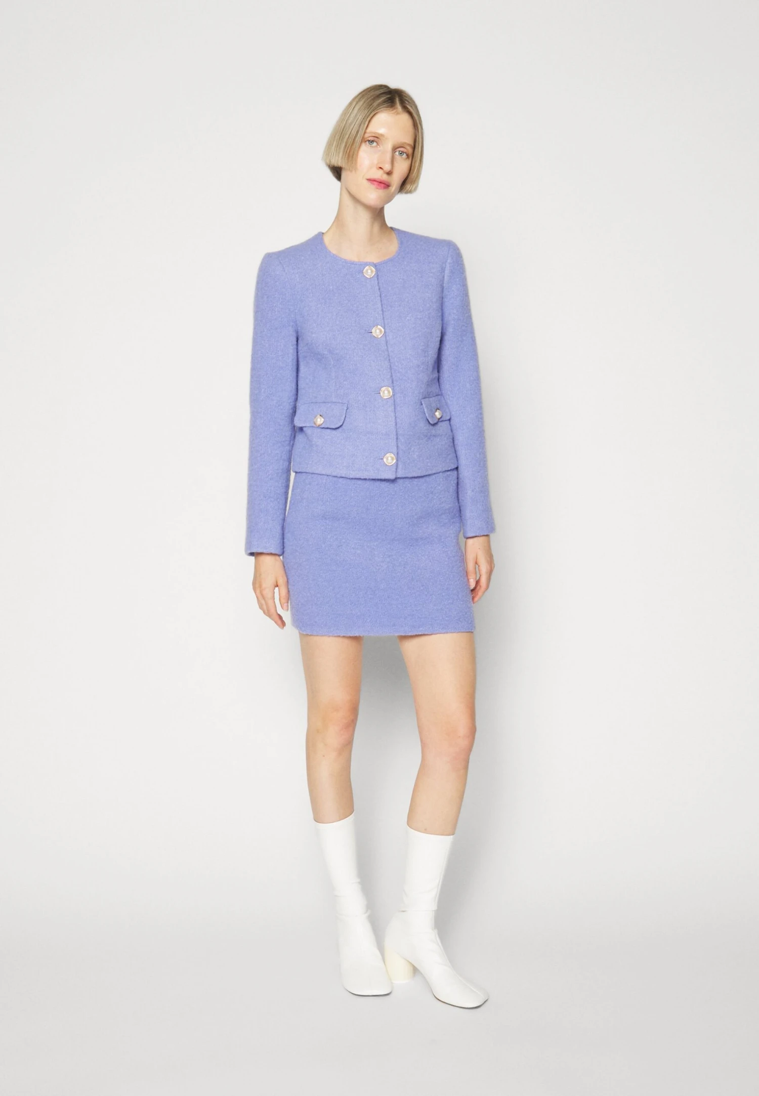 Designers Remix Alaska Short- Mini Skirt - Lilac 7 Designers Remix Alaska Short- Mini Skirt - Lilac - Image 5