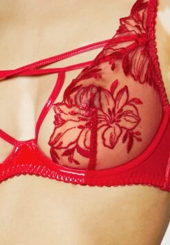 AGENT PROVOCATEUR Ozella Bra- Underwired Bra - Red -Pieces Shop 26e0be4f964c48b3a874960ddd2df4a4