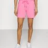 DKNY Metallic Logo - Sports Shorts - Bubblegum/Silver -Pieces Shop 28ee5dc260aa4befb658e6cbdb95e393