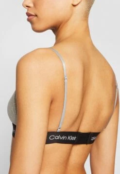 Unlined- Triangle Bra - Grey -Pieces Shop 2942c445a1b8400495fe790dcbafe8f8