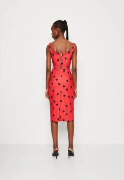 Wal G Valentines Heart Midi Skirt - Pencil Skirt - Red/Black -Pieces Shop 2a3b0591798440568542d034d30d2f99