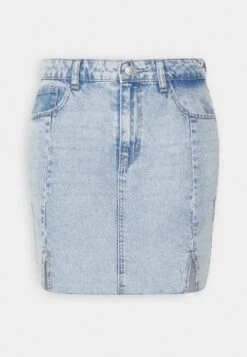Noisy May Nmapril Slit Skirt - Denim Skirt - Light Blue Denim -Pieces Shop 2a56930212b84d62a371f876179de1b2