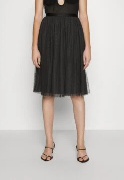 Needle & Thread Exclusive Kisses Tulle Midi Skirt - A-Line Skirt - Graphite