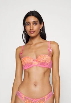 AGENT PROVOCATEUR Yara Balcony Bra - Balconette Bra - Pink/Orange