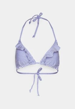 Becksöndergaard Striba Frill- Bikini Top - Amparo Blue -Pieces Shop 2dd824b9b68f4268bbde920529b272a9