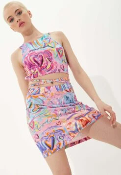 Heart Print - A-Line Skirt -Pieces Shop 2f7a4fb38b5f4030b13ab8b39b765908