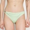 ETAM Shinny Bresilien High Leg - Bikini Bottoms - Anise