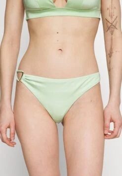 ETAM Shinny Bresilien High Leg - Bikini Bottoms - Anise