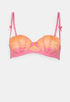 AGENT PROVOCATEUR Yara Balcony Bra - Balconette Bra - Pink/Orange -Pieces Shop 315ccb613b6b40d9864916b2cb2e83c3