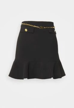 Elisabetta Franchi Womens Skirt - A-Line Skirt - Nero -Pieces Shop 3273a1e40a1e442f9c87d1f8349631c8