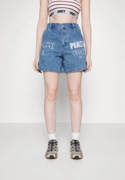 Obey Clothing Isabel - Denim Shorts - Light Indigo -Pieces Shop 3356992fe5174695929a447ce9e34beb