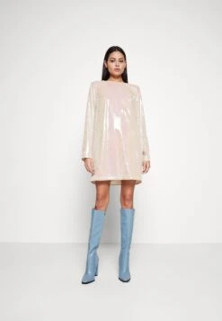 Ennova - Cocktail Dress / Party Dress - Nude Sequins