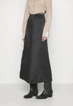 Long Skirt Waist Strap - Maxi Skirt - Black -Pieces Shop 362efef1ff8a416eb65d62bd94e36e47