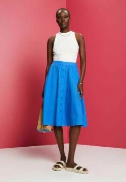 ESPRIT Light- A-Line Skirt - Bright Blue -Pieces Shop 3b585615eb6d46229c7bb46943c07c93