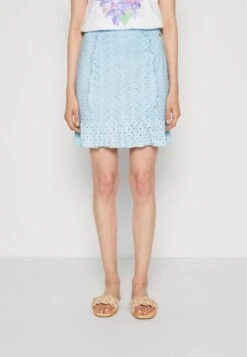 Guess Ruffle Aini Skirt - Pencil Skirt - Cold Whimsical Blue