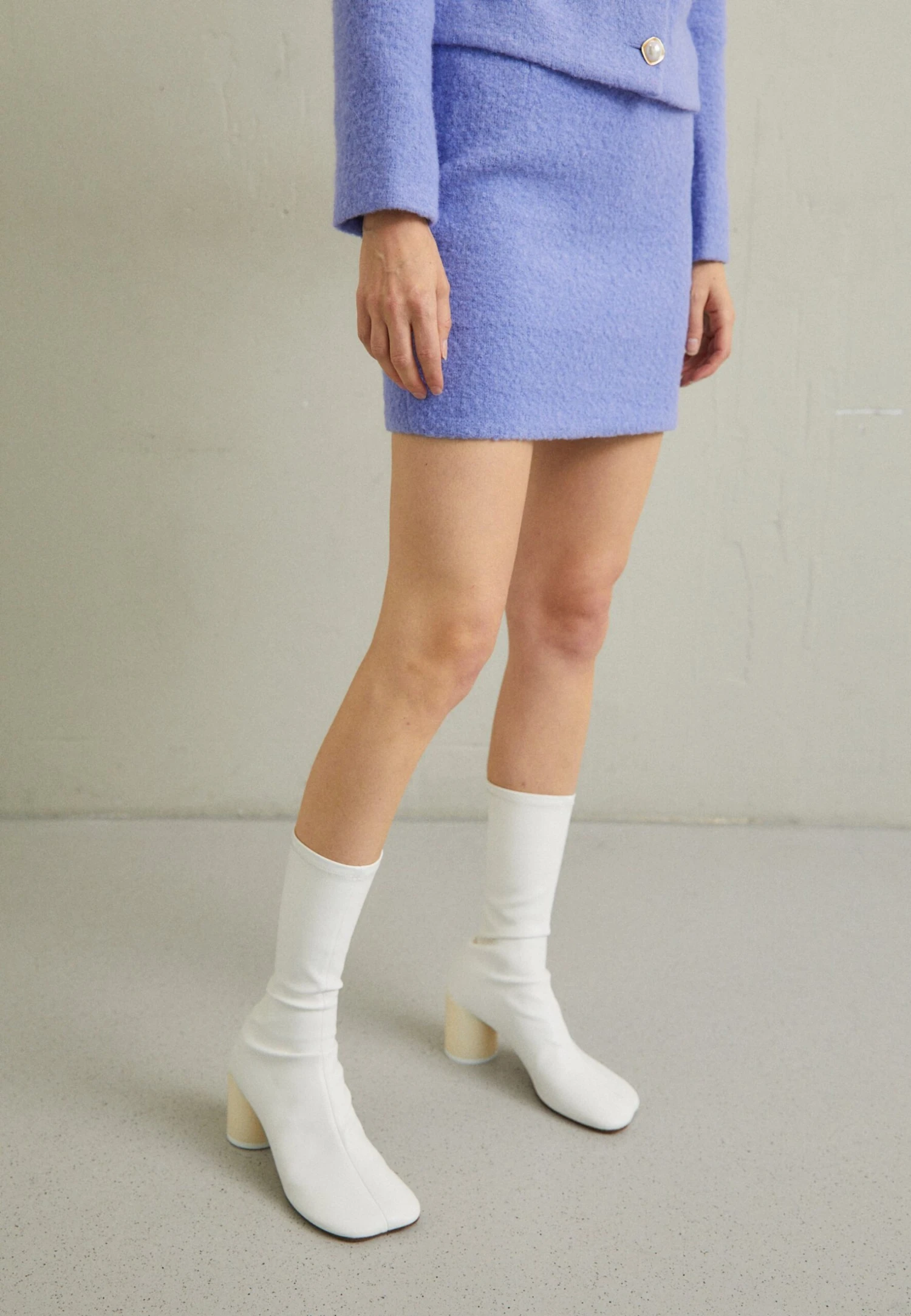 Designers Remix Alaska Short- Mini Skirt - Lilac 3 Designers Remix Alaska Short- Mini Skirt - Lilac