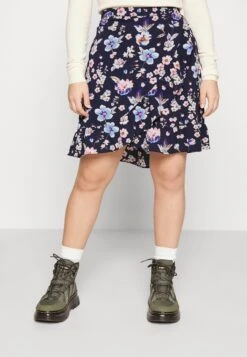 Oncnova Lux Merle Short Skirt- Wrap Skirt - Sky Captain Iris