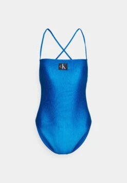 Square Neck One Piece - Swimsuit - Regatta Blue -Pieces Shop 48364f75b68e4adab568aaee20366114