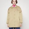Calvin Klein Jeans Oversized Padded Coach Jacket - Short Coat - Travertine
