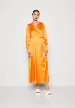 NEVER FULLY DRESSED Wrap Sakura - Cocktail Dress / Party Dress - Orange -Pieces Shop 4b1b4d2331fd4e6ea536d916707940c9