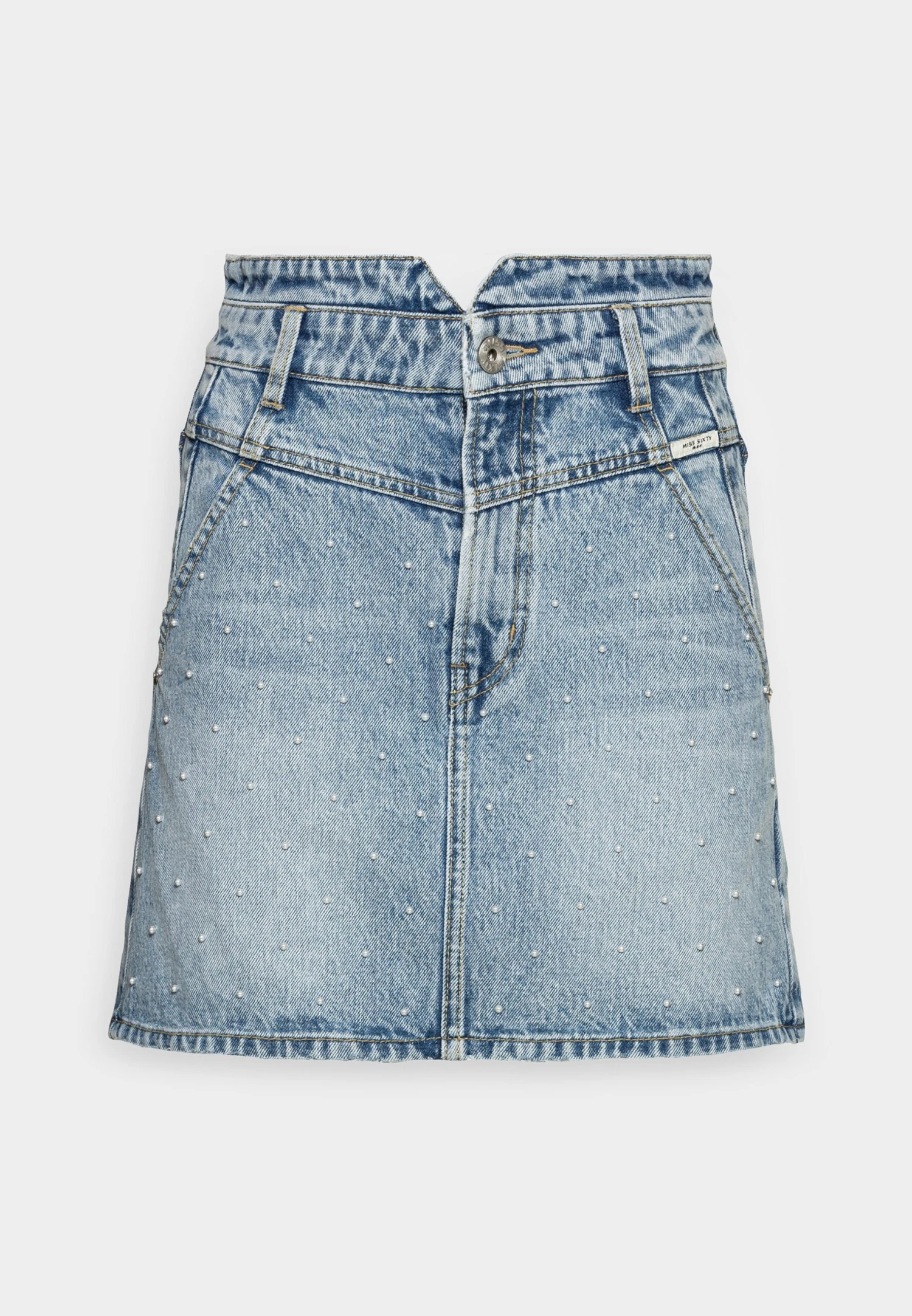 MISS SIXTY A-Line Skirt - Middle Blue 3 MISS SIXTY A-Line Skirt - Middle Blue