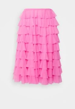 Norma Kamali Ruffle Skirt - A-Line Skirt -Pieces Shop 50fb16a1f1284501bd793bedbb60a889