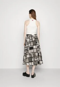 DKNY Voile Skirt - A-Line Skirt - Pristine/Black Multi -Pieces Shop 51e87429939d460183d81a254463ecdc