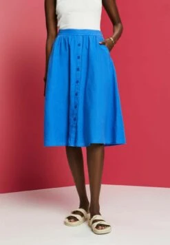 ESPRIT Light- A-Line Skirt - Bright Blue -Pieces Shop 54b6f8c80eca4d51be700466f5aa72f3