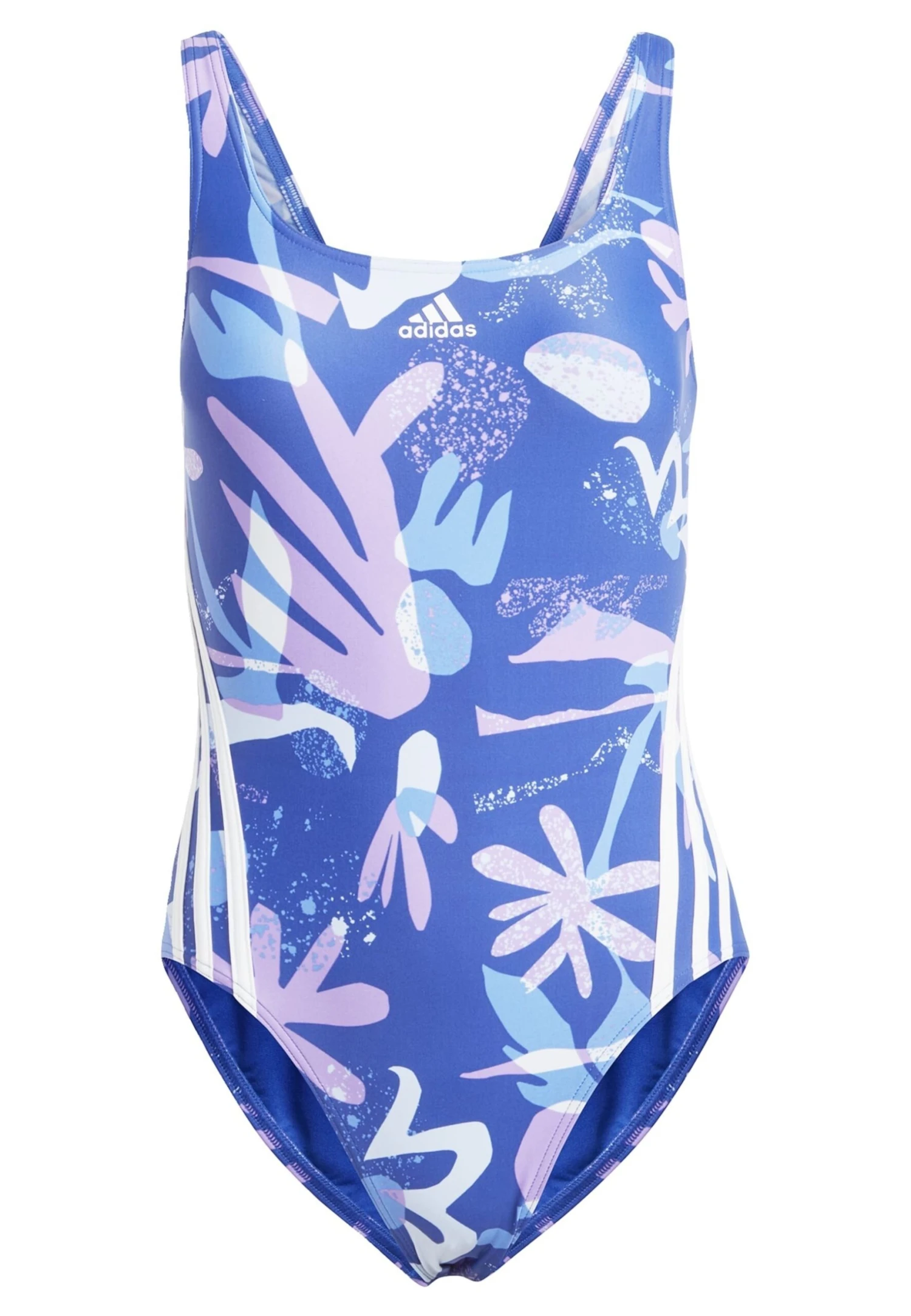 Adidas Sportswear Floral 3Stripes- Swimsuit - Semi Lucid Blue White 7 Adidas Sportswear Floral 3Stripes- Swimsuit - Semi Lucid Blue White - Image 5