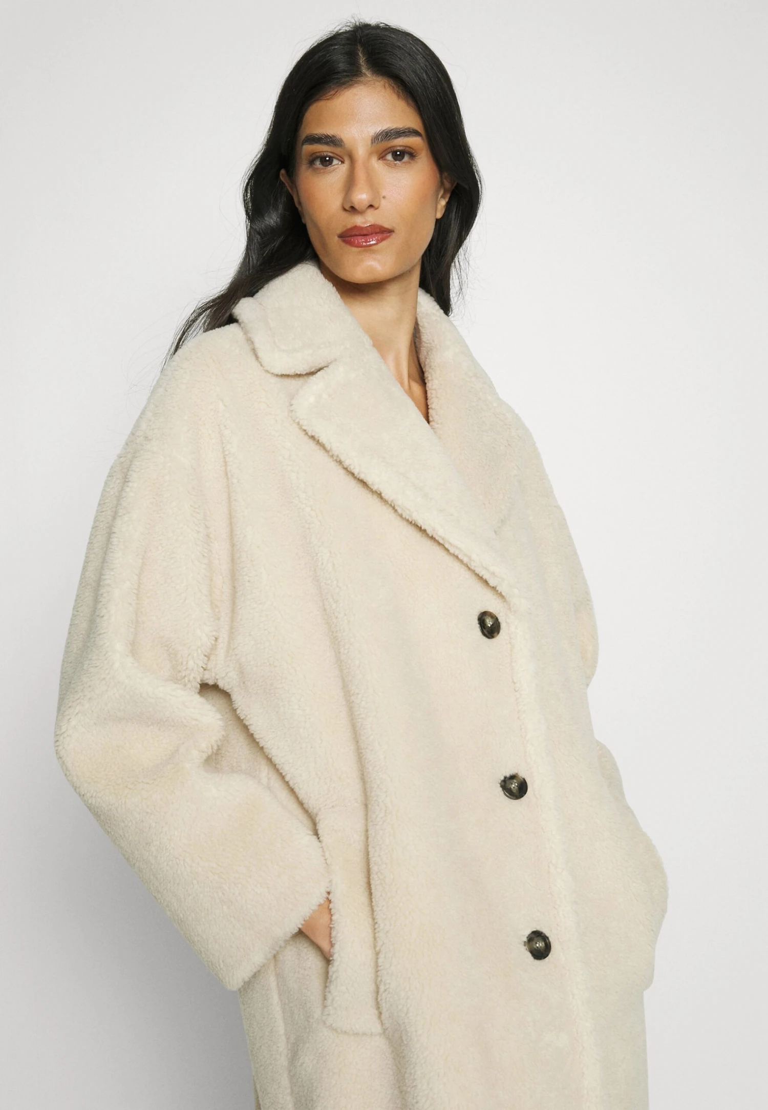 Veber - Classic Coat - Beige 4 Veber - Classic Coat - Beige - Image 3