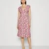 Anna Field Jersey Dress - Brown/Beige/Pink -Pieces Shop 586252da3e8e4adaaadc053a9a86b5fe