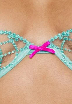 Fleur Du Mal Dotty Grid Demi Bra - Underwired Bra -Pieces Shop 595807d0d6c74b3cb8871e5e9c3da0e5