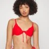 Ibiza Eyelet- Bikini Top - Red