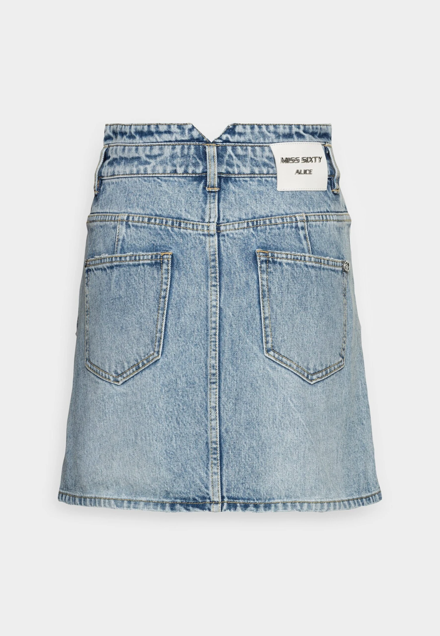 MISS SIXTY A-Line Skirt - Middle Blue 4 MISS SIXTY A-Line Skirt - Middle Blue - Image 2